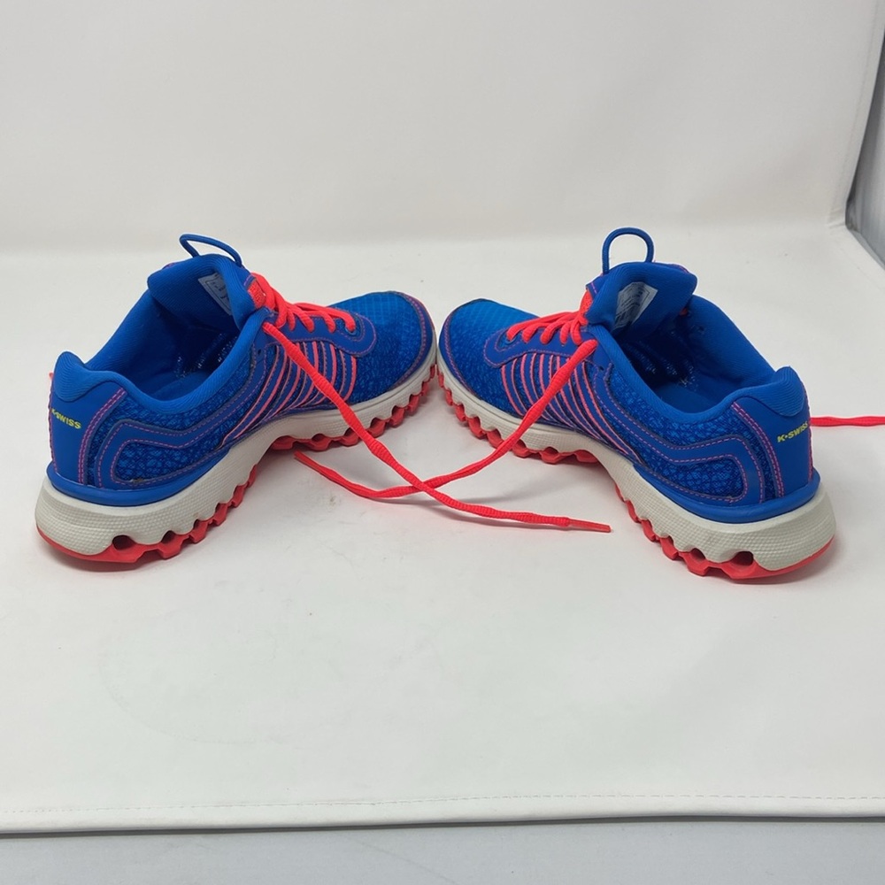 K SWISS AoSTA II WOMANS SIZE 7 E14-097 RUNNING SHOE BLUE/PINK MESH LIGHTWEIGHT - Picture 10 of 16